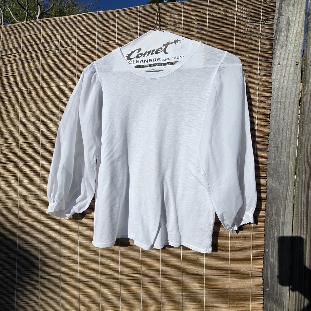 Velvet graham & spencer simpson cotton Vintage slub tee Shirt Top Small - Picture 4 of 10